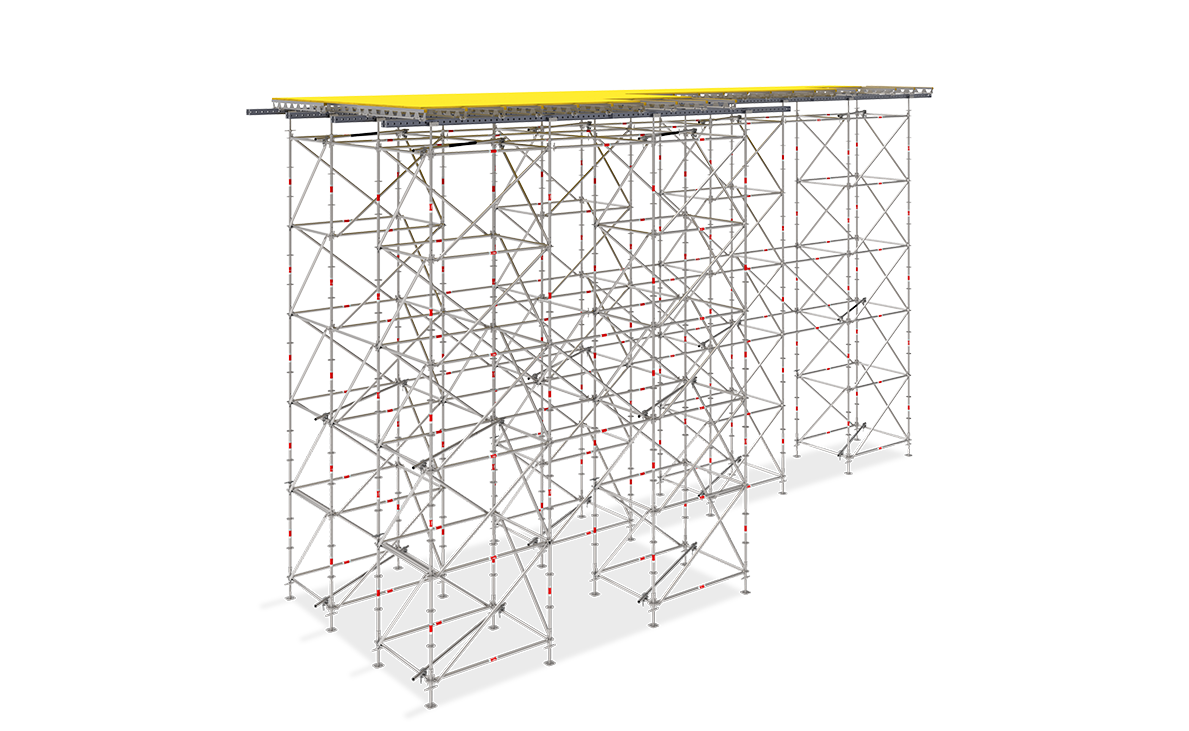 Sistema de andamio multidireccional versátil, rápido y seguro.